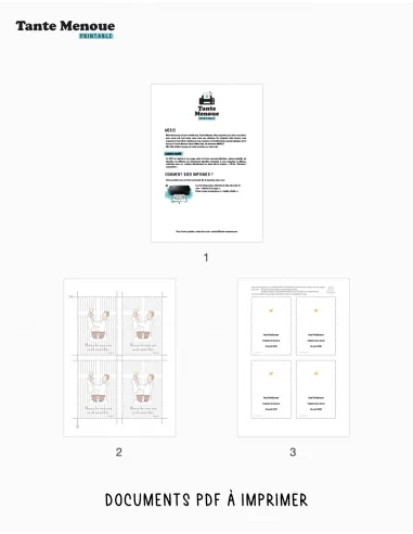 4 Cartes de Baptême "Présentation de...