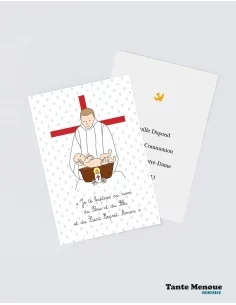 4 Cartes de Baptême "Baptême par immersion"...