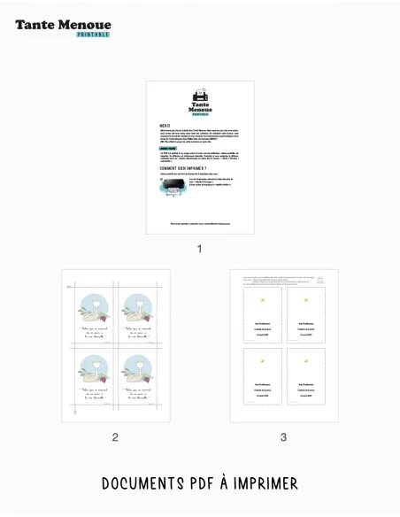 4 Cartes de Communion "Pain de Vie" (Personnalisable) - à imprimer