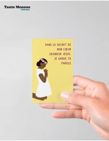 4 Cartes de Communion COLOR Jaune... 4 Cartes de Communion COLOR Jaune...