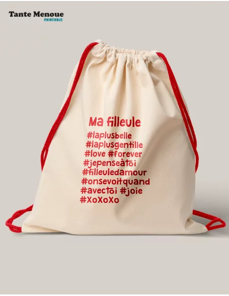 Fichier de découpe hashtag "Ma Filleule"