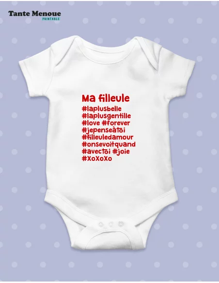 Fichier de découpe hashtag "Ma Filleule"