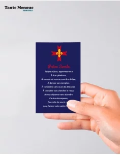4 Cartes de prière "Scout d'Europe" (Personnalisable) 2