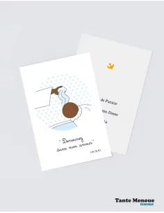 4 Cartes de Baptême "Le Baptême" (Personnalisable) - peau...