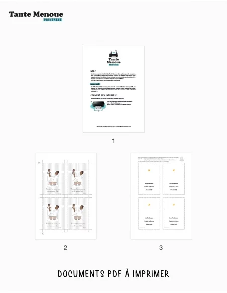 4 Cartes de Baptême "Présentation de l'enfant" (Personnalisable) peau foncée