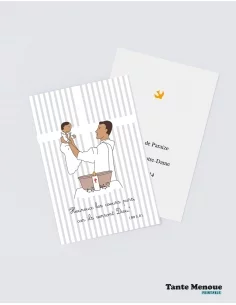 4 Cartes de Baptême "Présentation de l'enfant"...