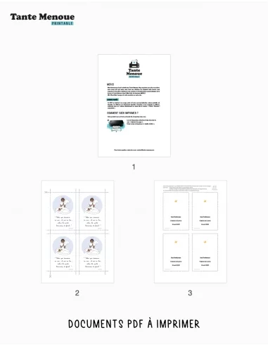 4 Cartes de Baptême "Berceau"...